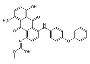 methyl [8-amino-9,10-dihydro-5-hydroxy-9,10-dioxo-4-[(4-phenoxyphenyl)amino]-1-anthryl]carbamate结构式
