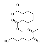 2-[4-hydroxy-2-(2-methylprop-2-enoyloxy)butoxy]carbonylcyclohexane-1-carboxylate Structure