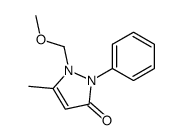 1-(methoxymethyl)-5-methyl-2-phenyl-1,2-dihydro-3H-pyrazol-3-one Structure