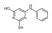 6-anilino-2-sulfanylidene-1H-pyrimidin-4-one结构式
