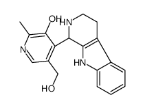 5-(hydroxymethyl)-2-methyl-4-(2,3,4,9-tetrahydro-1H-pyrido[3,4-b]indol-1-yl)pyridin-3-ol结构式