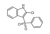 2-chloro-3-phenylsulfonylindole结构式