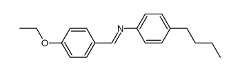 N-(4-ethoxybenzylidene)-4-n-butylaniline结构式