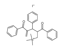 2,4-dibenzoyl-N,N,N-trimethyl-3-phenylpent-4-en-1-aminium iodide结构式