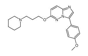 3-(4-methoxy-phenyl)-6-(3-piperidin-1-yl-propoxy)-imidazo[1,2-b]pyridazine Structure