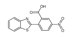 2-benzothiazol-2-yl-5-nitro-benzoic acid结构式