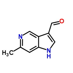 6-Methyl-1H-pyrrolo[3,2-c]pyridine-3-carbaldehyde结构式