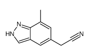 2-(7-methyl-1H-indazol-5-yl)acetonitrile结构式