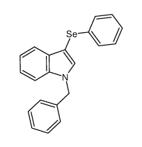 1-benzyl-3-phenylseleno-1H-indole Structure