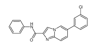 6-(3-Chlorophenyl)-N-phenylimidazo[1,2-a]pyridine-2-carboxamide结构式