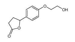 5-[4-(2-hydroxy-ethoxy)-phenyl]-dihydro-furan-2-one结构式