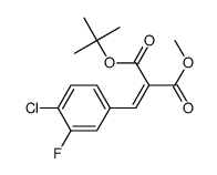 (Z)-methyl 2-(tert-butoxycarbonyl)-3-(4-chloro-3-fluorophenyl)acrylate Structure