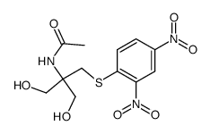N-[2-(2,4-dinitro-phenylsulfanyl)-1,1-bis-hydroxymethyl-ethyl]-acetamide结构式