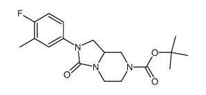 Tert-butyl 2-(4-fluoro-3-methylphenyl)-3-oxohexahydroimidazo[1,5-a]pyrazine-7(1H)-carboxylate picture