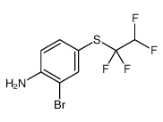 2-bromo-4-(1,1,2,2-tetrafluoroethylsulfanyl)aniline结构式