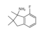 7-fluoro-1,2,2-trimethylindan-1-amine结构式