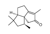 (5aR*,8S*,8aS*)-4,5,5a,6,7,8-hexahydro-3,6,6,8-tetramethylcyclopentapentalen-2(1H)-one Structure