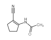 1-乙酰氨基-2-氰基-1-环戊烯结构式
