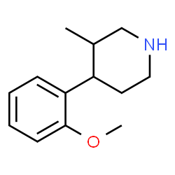 4-(2-Methoxyphenyl)-3-methylpiperidine structure