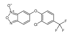 5-[2-chloro-4-(trifluoromethyl)phenoxy]-3-oxido-2,1,3-benzoxadiazol-3-ium结构式