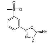 5-(3-methylsulfonylphenyl)-1,3,4-oxadiazol-2-amine结构式