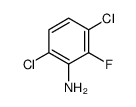 3,6-Dichloro-2-fluoroaniline,结构式
