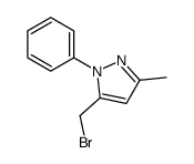 5-(bromomethyl)-3-methyl-1-phenylpyrazole结构式