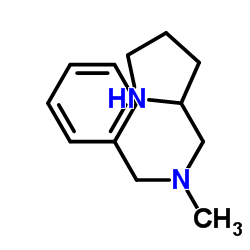 N-Methyl-1-phenyl-N-(2-pyrrolidinylmethyl)methanamine Structure