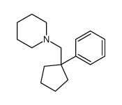 1-[(1-phenylcyclopentyl)methyl]piperidine结构式