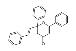 2,6-diphenyl-2-[(E)-2-phenylethenyl]-3H-pyran-4-one结构式