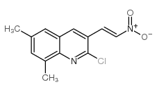 E-2-CHLORO-6,8-DIMETHYL-3-(2-NITRO)VINYLQUINOLINE Structure