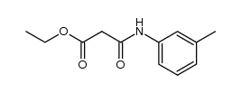 ethyl 3-oxo-3-(m-tolylamino)propanoate结构式