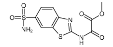 methyl 2-oxo-2-[(6-sulfamoyl-1,3-benzothiazol-2-yl)amino]acetate结构式