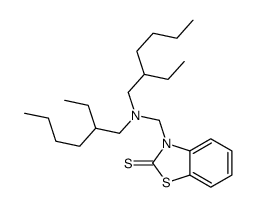 3-[(bis(2-ethylhexyl)amino)methyl]benzothiazole-2-thione structure