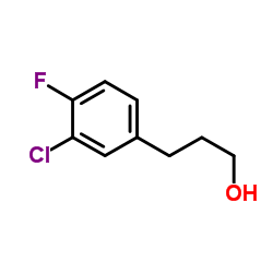 3-(3-Chloro-4-fluorophenyl)-1-propanol结构式