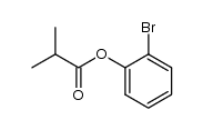 Propanoic acid, 2-Methyl-, 2-bromophenyl ester结构式