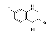 4-Amino-3-bromo-7-fluoroquinoline结构式