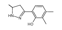 3-(2'-hydroxy-3',4'-dimethylphenyl)-5,5-dimethyl-2-pyrazoline Structure