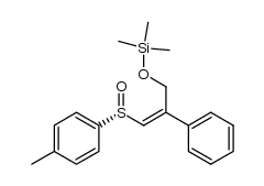 (R)-trimethyl((2-phenyl-3-(p-tolylsulfinyl)allyl)oxy)silane结构式