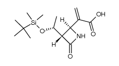 2-((2S,3S)-3-((R)-1-((tert-butyldimethylsilyl)oxy)ethyl)-4-oxoazetidin-2-yl)acrylic acid Structure