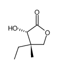 (3S,4S)-4-ethyl-3-hydroxy-4-methyldihydrofuran-2(3H)-one Structure