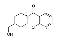 (2-Chloro-pyridin-3-yl)-(4-hydroxyMethyl-piperidin-1-yl)-Methanone structure