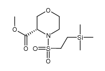 (S)-methyl 4-(2-(trimethylsilyl)ethylsulfonyl)morpholine-3-carboxylate结构式