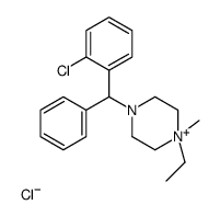 4-[(2-chlorophenyl)-phenylmethyl]-1-ethyl-1-methylpiperazin-1-ium,chloride Structure