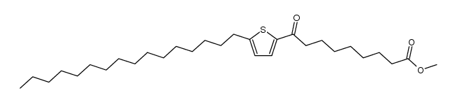 methyl 9-(5-hexadecylthiophen-2-yl)-9-oxononanoate结构式