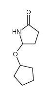 5-cyclopentyloxy-2-pyrrolidinone Structure