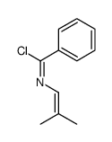 N-(2-methylprop-1-enyl)benzenecarboximidoyl chloride Structure