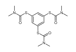 S,S',S''-benzene-1,3,5-triyl tris(dimethylcarbamothioate) Structure