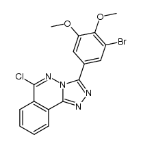 3-(3-bromo-4,5-dimethoxyphenyl)-6-chloro-[1,2,4]triazolo[3,4-a]phthalazine Structure