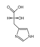 (S)-2-HYDROXY-3-(1H-IMIDAZOL-4-YL)PROPANOICACID structure